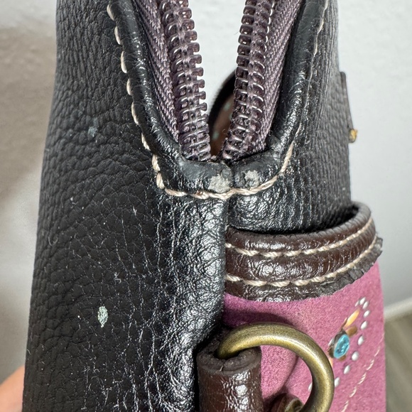 Chala Dazzled Purple Paisley Cell Phone Crossbod Purse adustable strap in - Picture 11 of 15